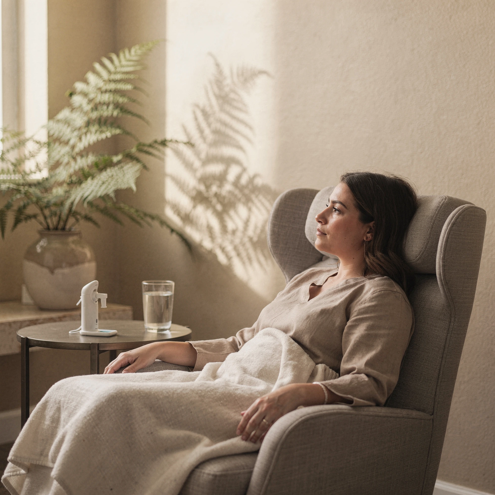 Calm treatment room for Spravato therapy serving Gatesville, TX